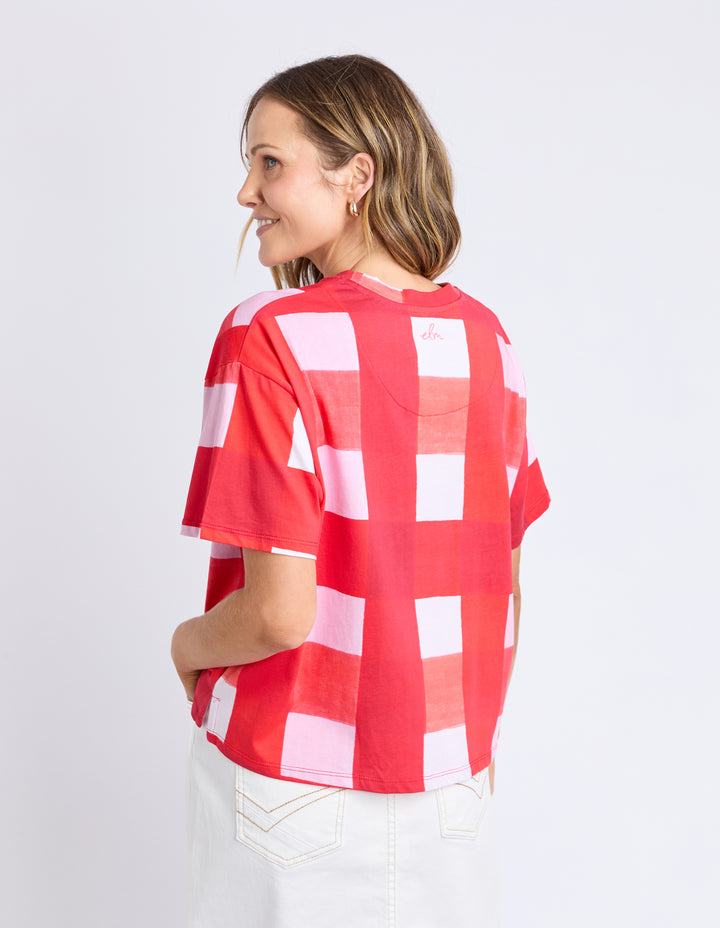 ELM Edin Tee All Over Yardage Print Back