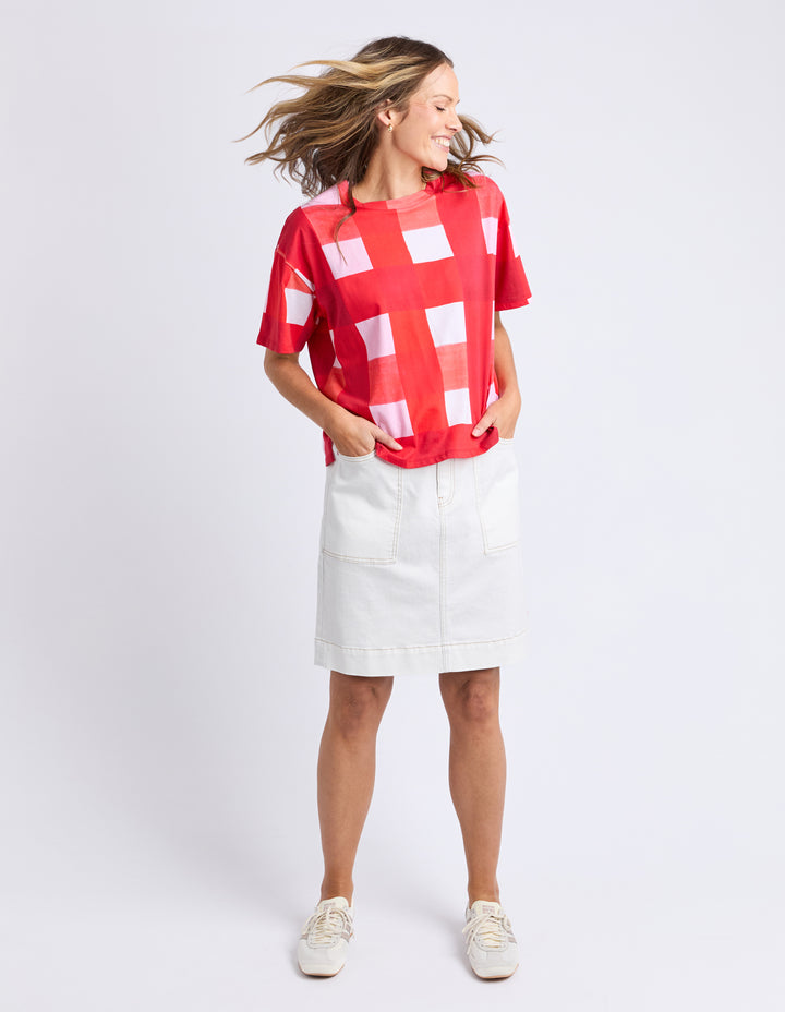 ELM Edin Tee All Over Yardage Print 