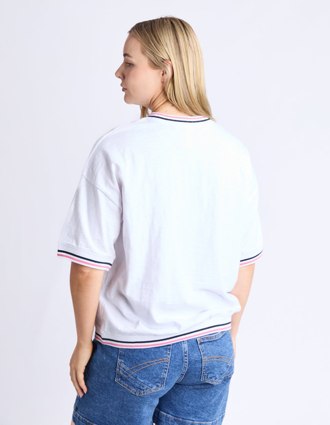 ELM Faye S/S Sweat White Back View