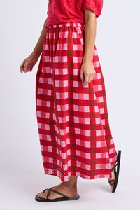 Elm | Edin Skirt - Poppy Check