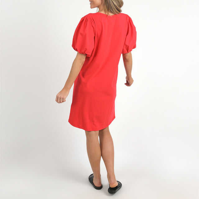 ELM Joy Dress - Bittersweet Red - Back View