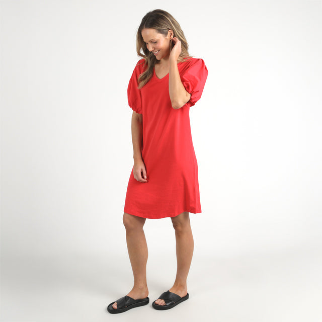 ELM Joy Dress - Bittersweet Red - Side View