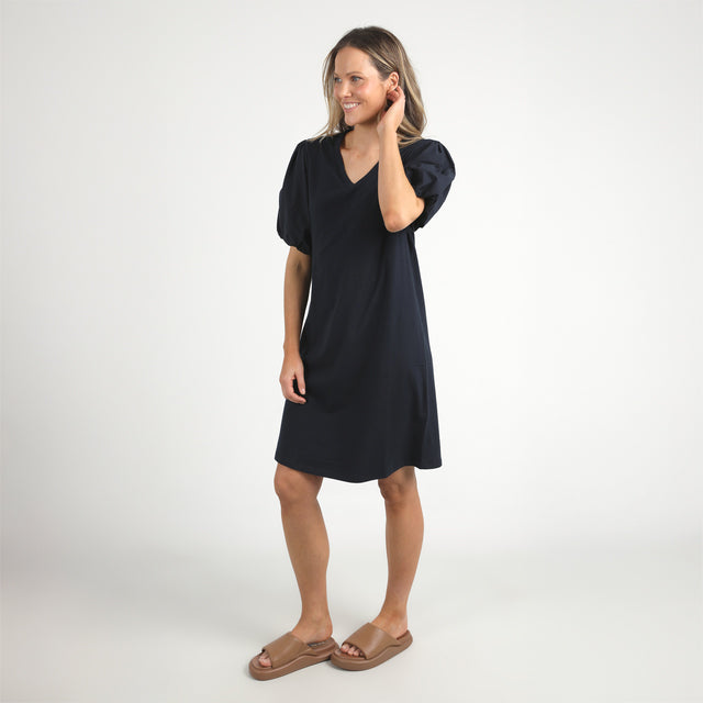 ELM Joy Dress - Black - Side View