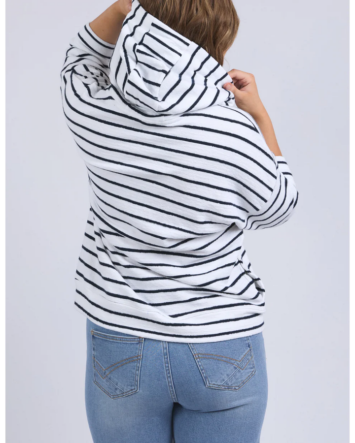Elm | Beachy Hoodie Stripe - Back View