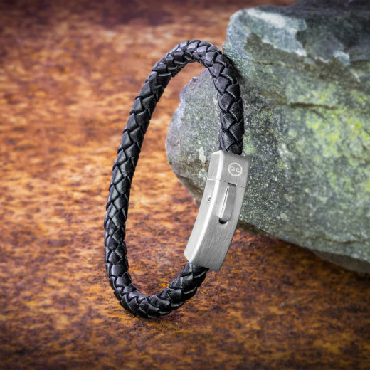 Black Latitude Bracelet - Steel