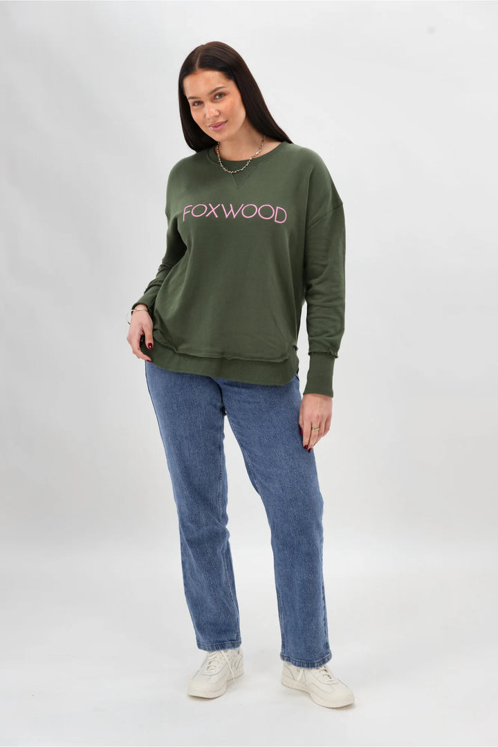 Foxwood | Simplified Metallic Crew Olive