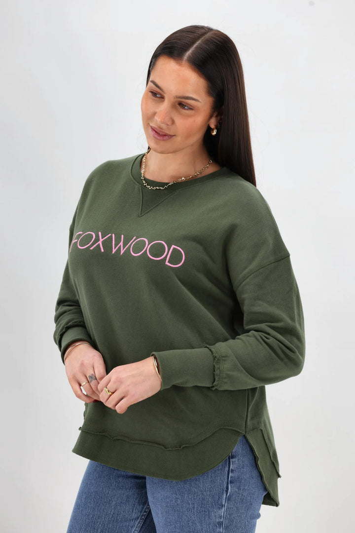 Foxwood | Simplified Metallic Crew Olive