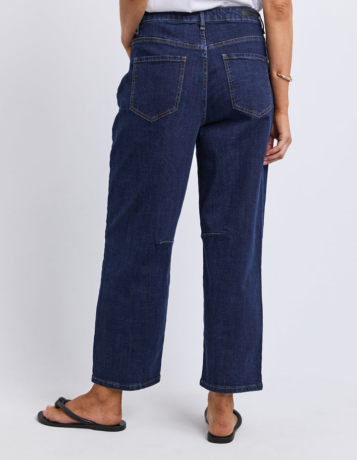Foxwood | Ambrose Barrel Jean - Indogo Denim - Back 