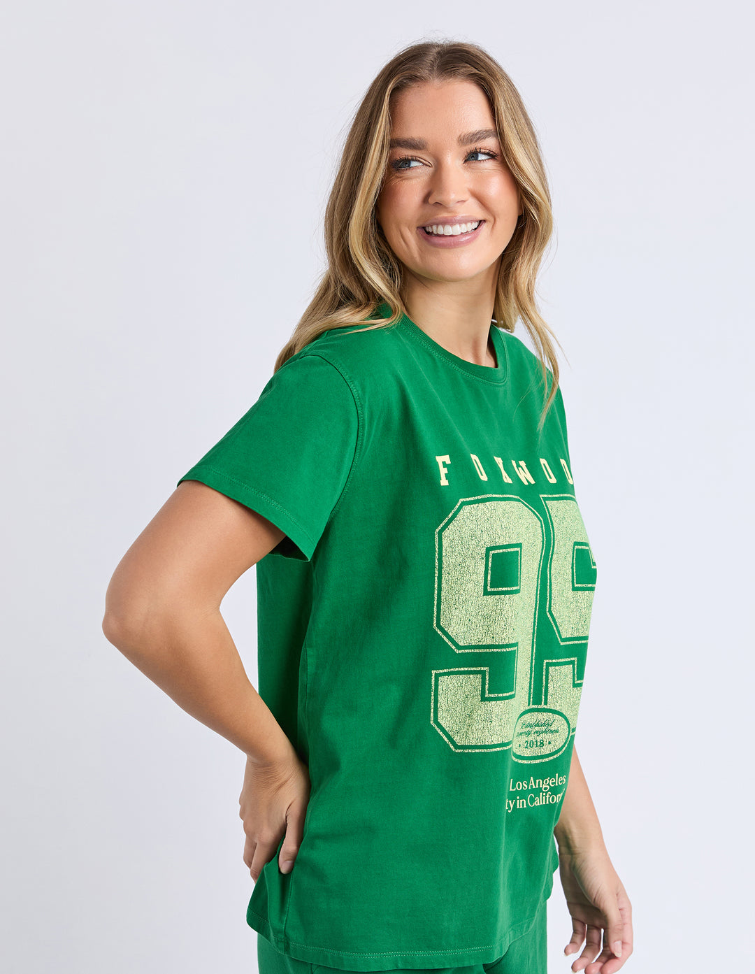 Foxwood City Life Tee Green Side View