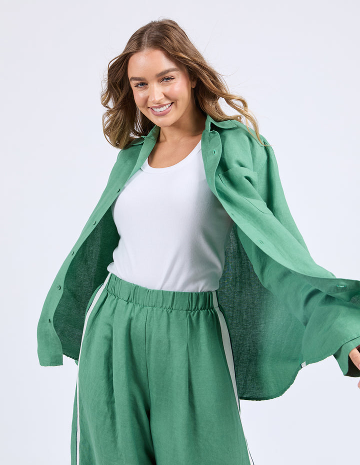 Foxwood Elemental Shirt in Green - Front View