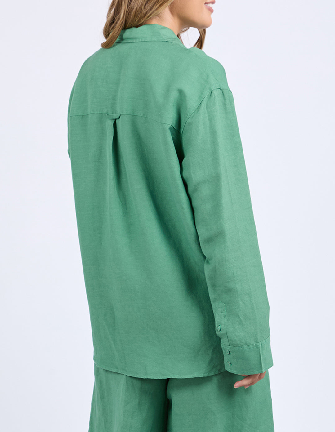 Foxwood Elemental Shirt in Green Back View