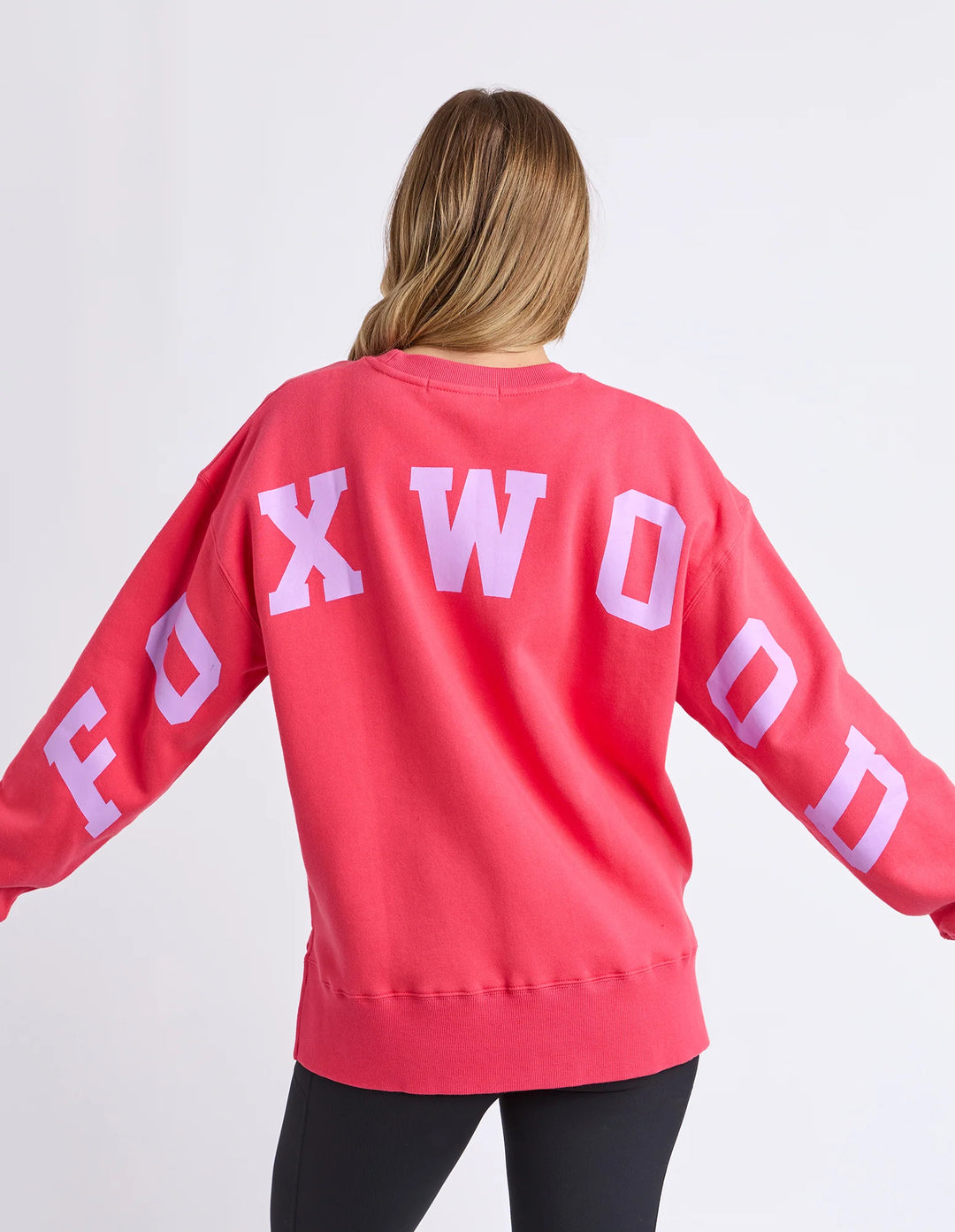 Foxwood | Interval Crew - Rasp/Neon Lilac - Back 