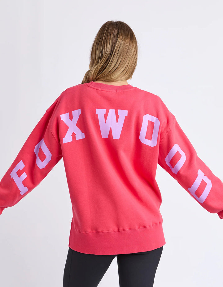 Foxwood | Interval Crew - Rasp/Neon Lilac - Back 