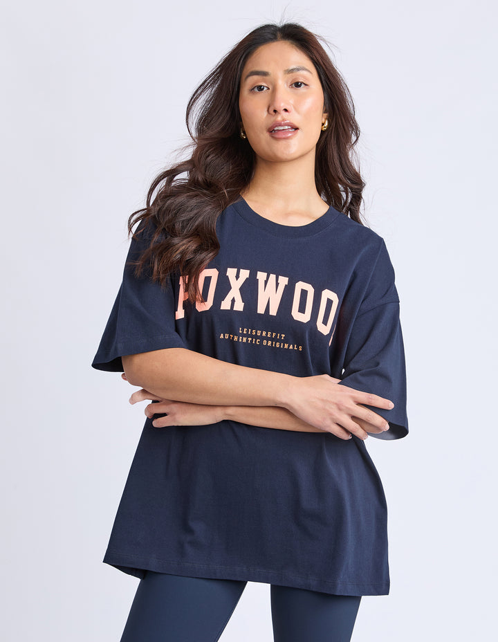 Foxwood | Interval Tee - Navy - Front