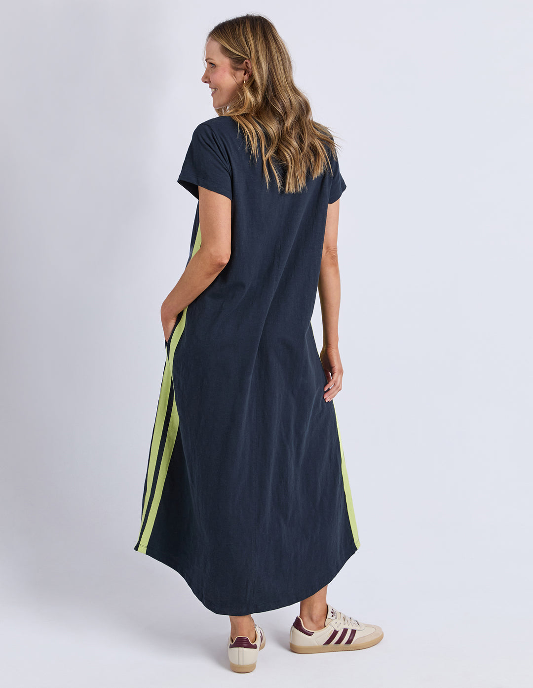 Foxwood Recovery Dress in navy - back.