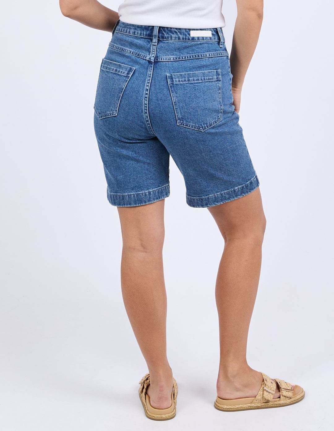 Foxwood Sarah Short Mid Blue - Back View