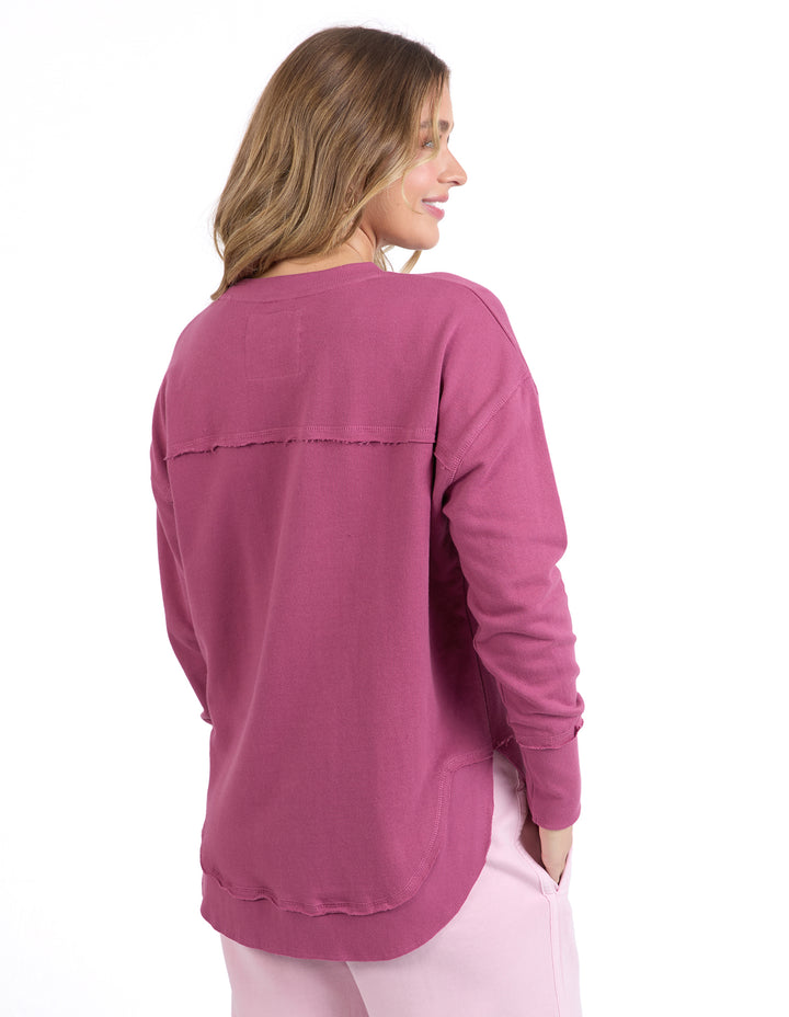 Foxwood Simplified Metallic Crew in Port - Back View