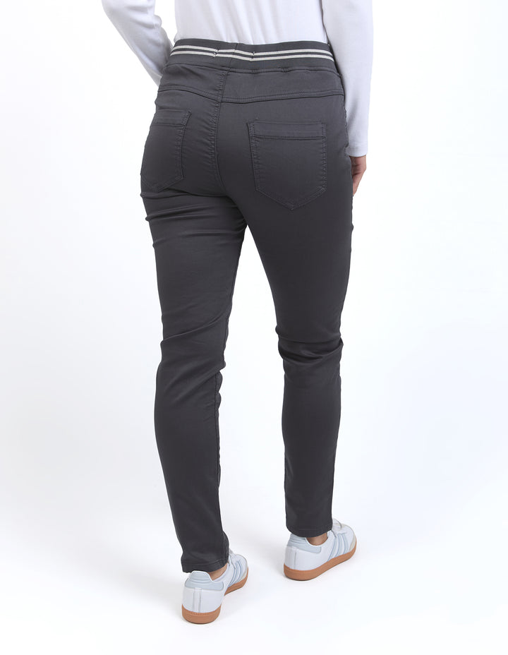  Foxwood Sylvia Jogger in Charcoal  - Back View. 