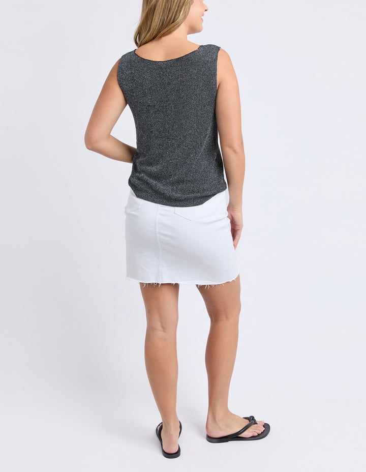 Foxwood Whitby Knit Top Black Back