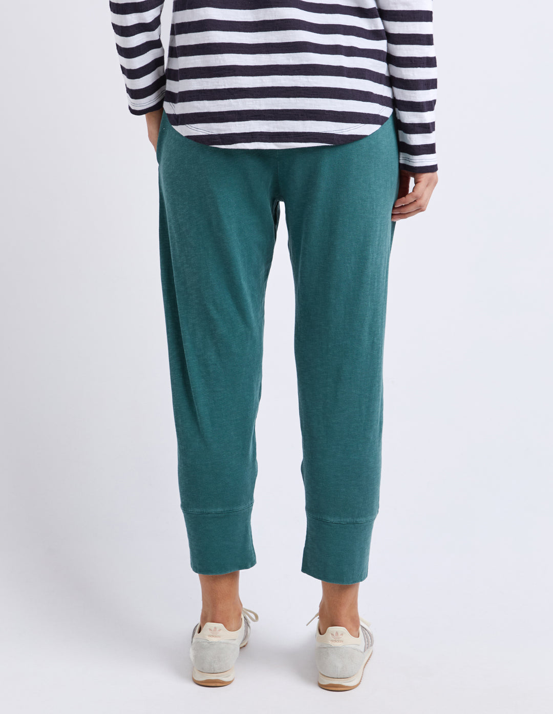 Elm Brunch Pant Teal front cropped view.