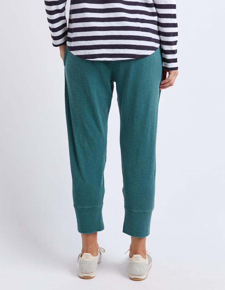 Elm Brunch Pant Teal front cropped view.