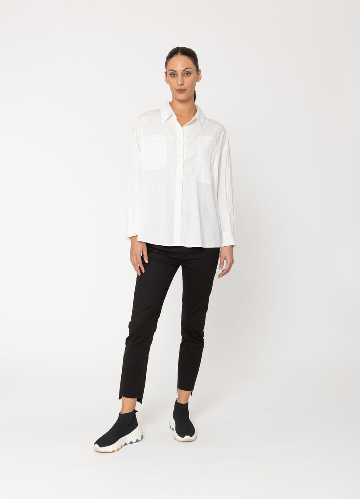 Winter White Two by Two Essentials Shirt front view.