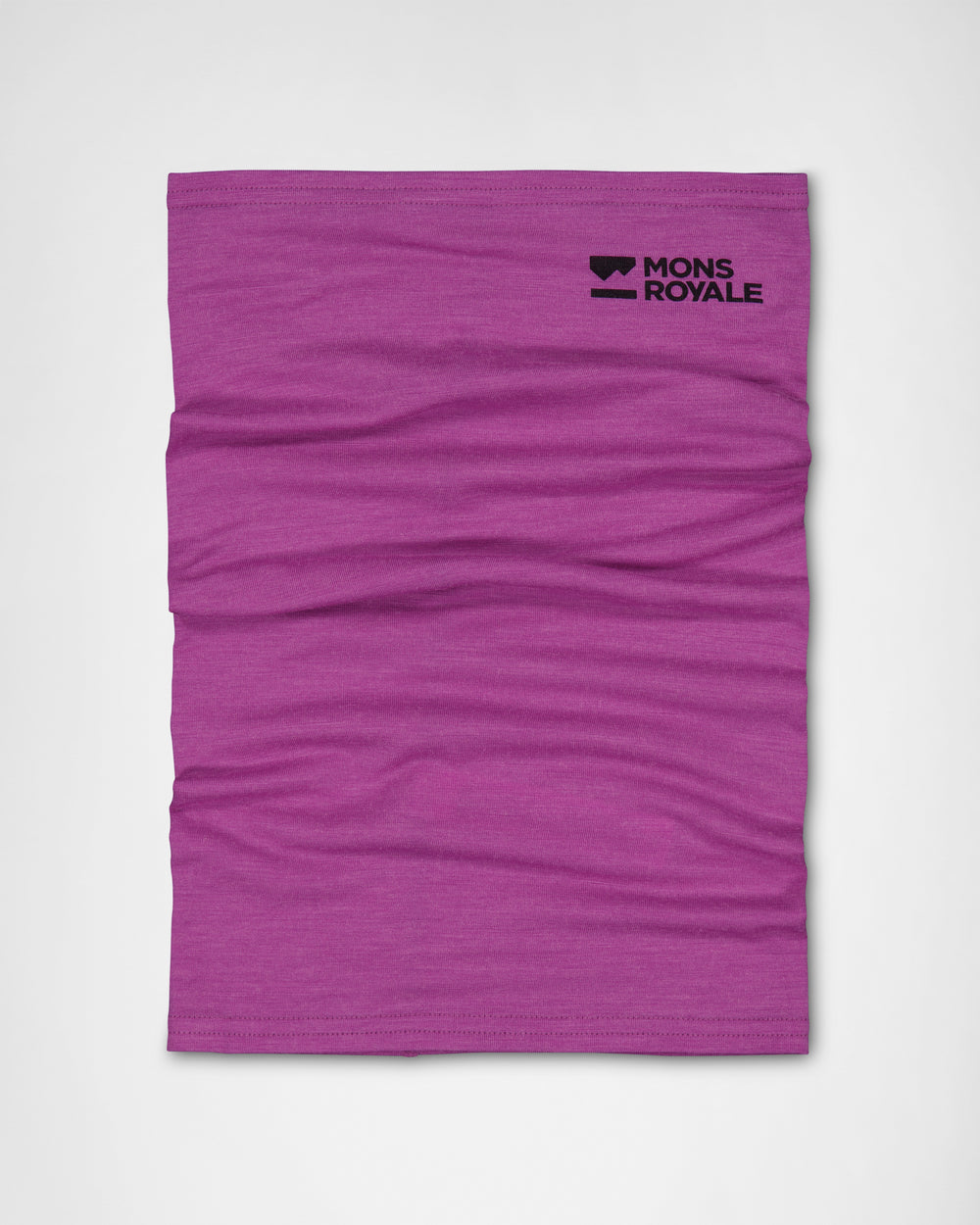 Mons Royale Unisex Daily Dose Merino Neckwarmer Purple Bolt front view