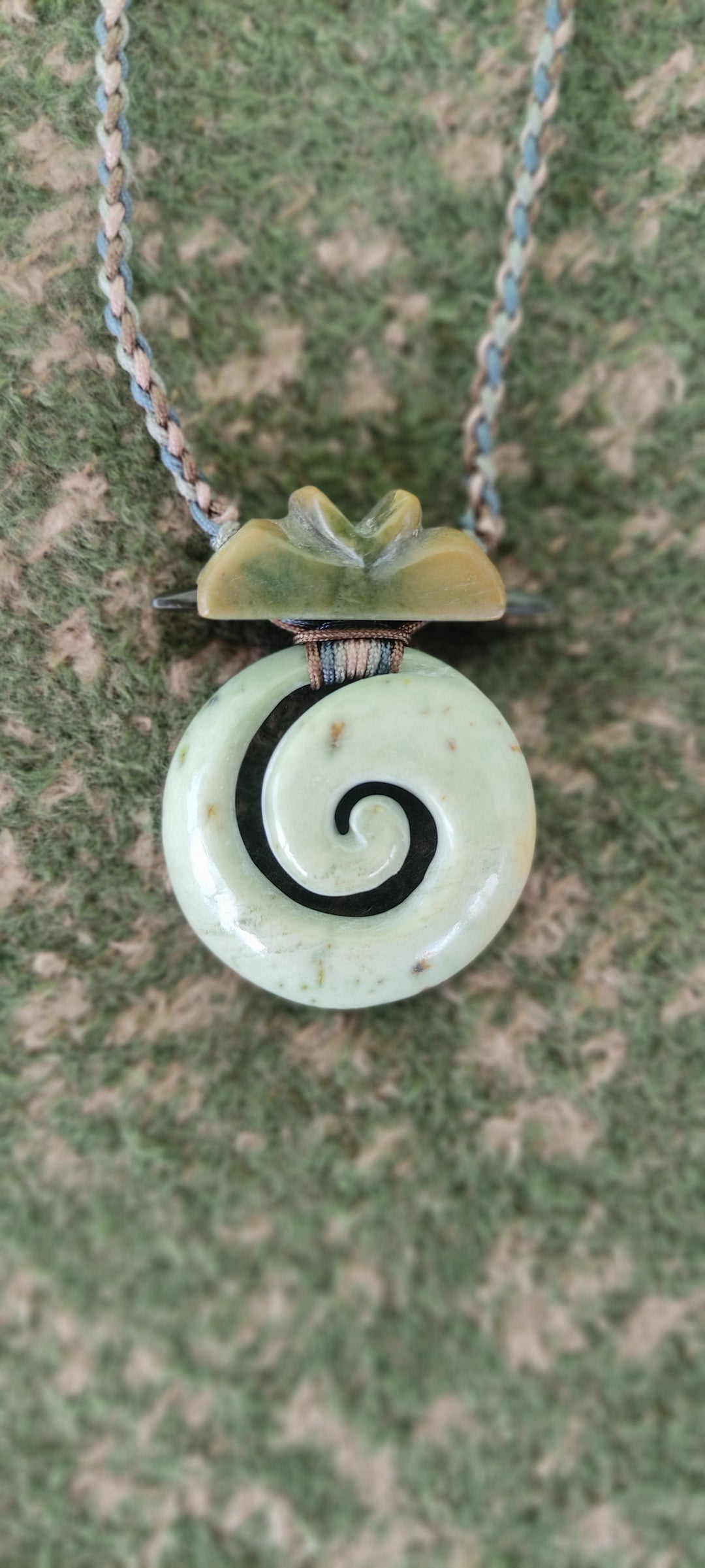 Jens Koru Queen New Zealand Jade Pendant front view