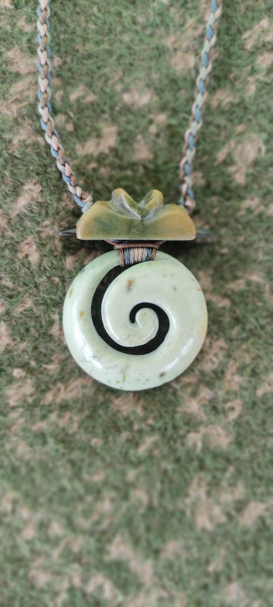Jens Koru Queen New Zealand Jade Pendant front view