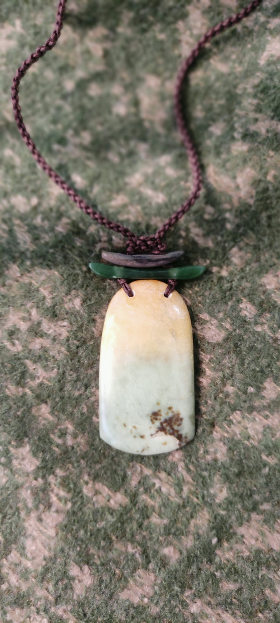 Jens Pendant NZ Jade Architecture Plate front view