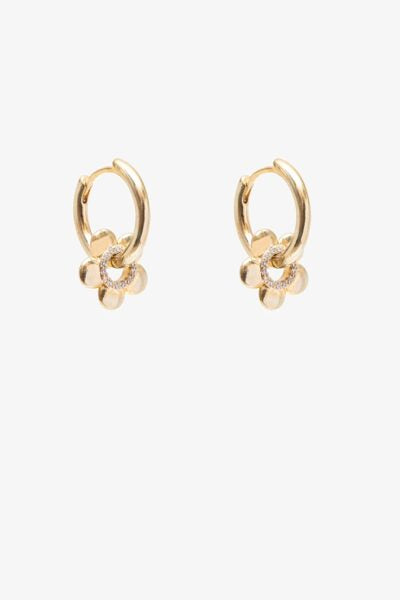 Kiwi Country Daisy Huggie Gold front view