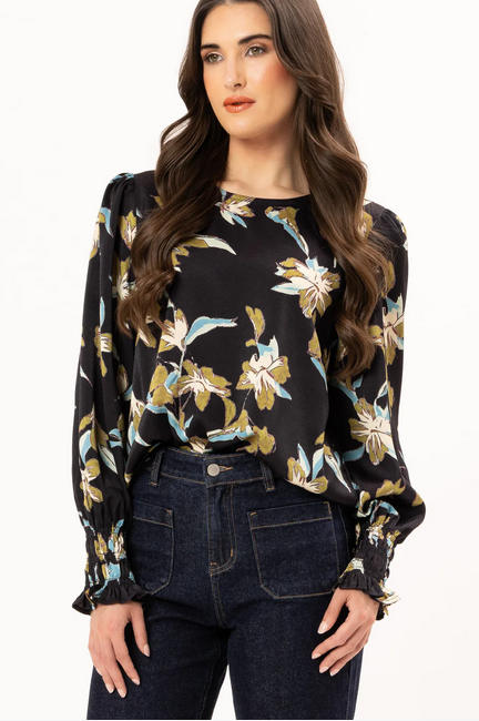 Leila + Luca Union Top in Satin Dream front view