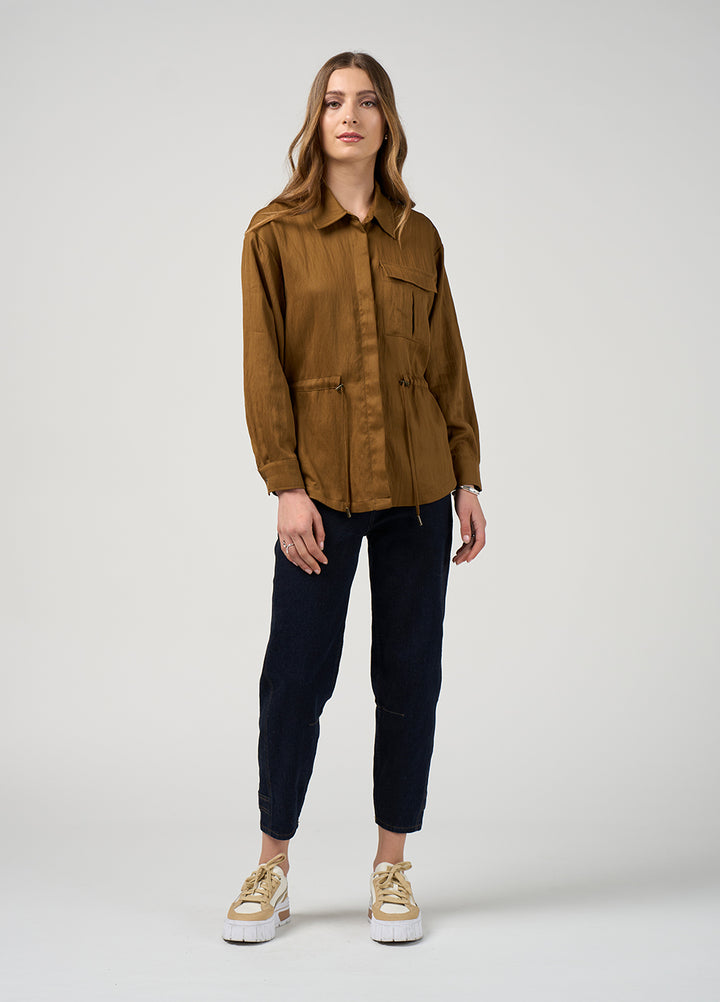 Madly Sweetly Polaris Jacket Bronze front view.