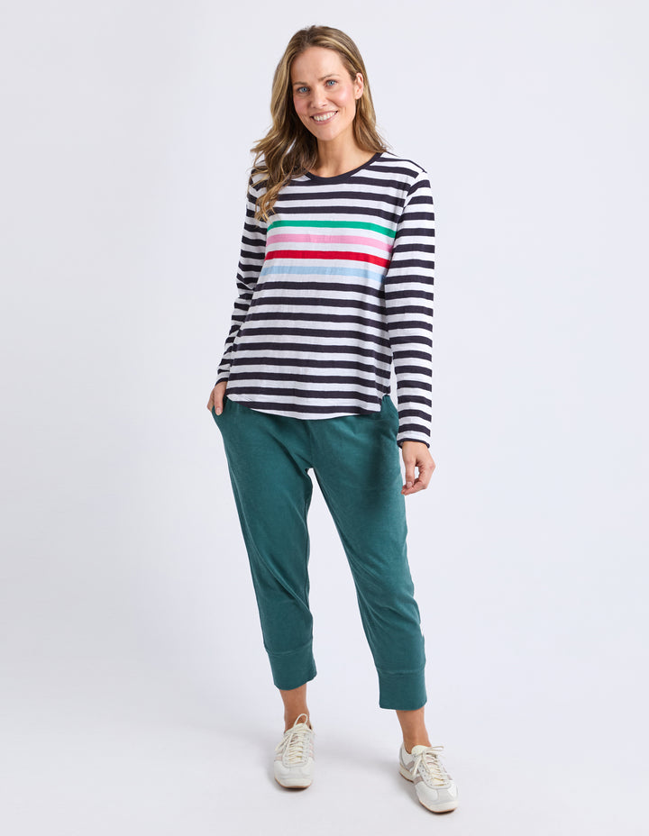 Elm Brunch Pant Teal front view.