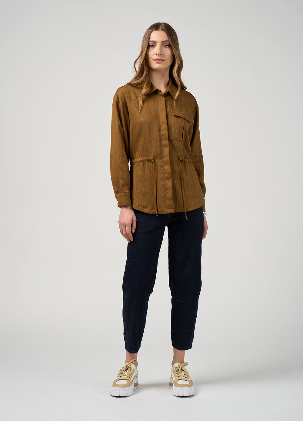 Madly Sweetly Polaris Jacket Bronze front view.