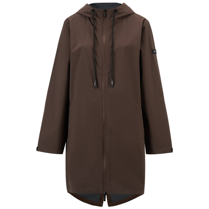 Georgie Packable Raincoat - Chocolate