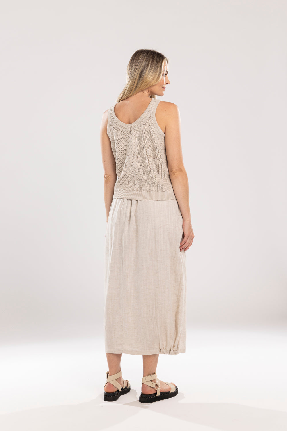 Mi Moso | Ida Barrell Skirt - Linen