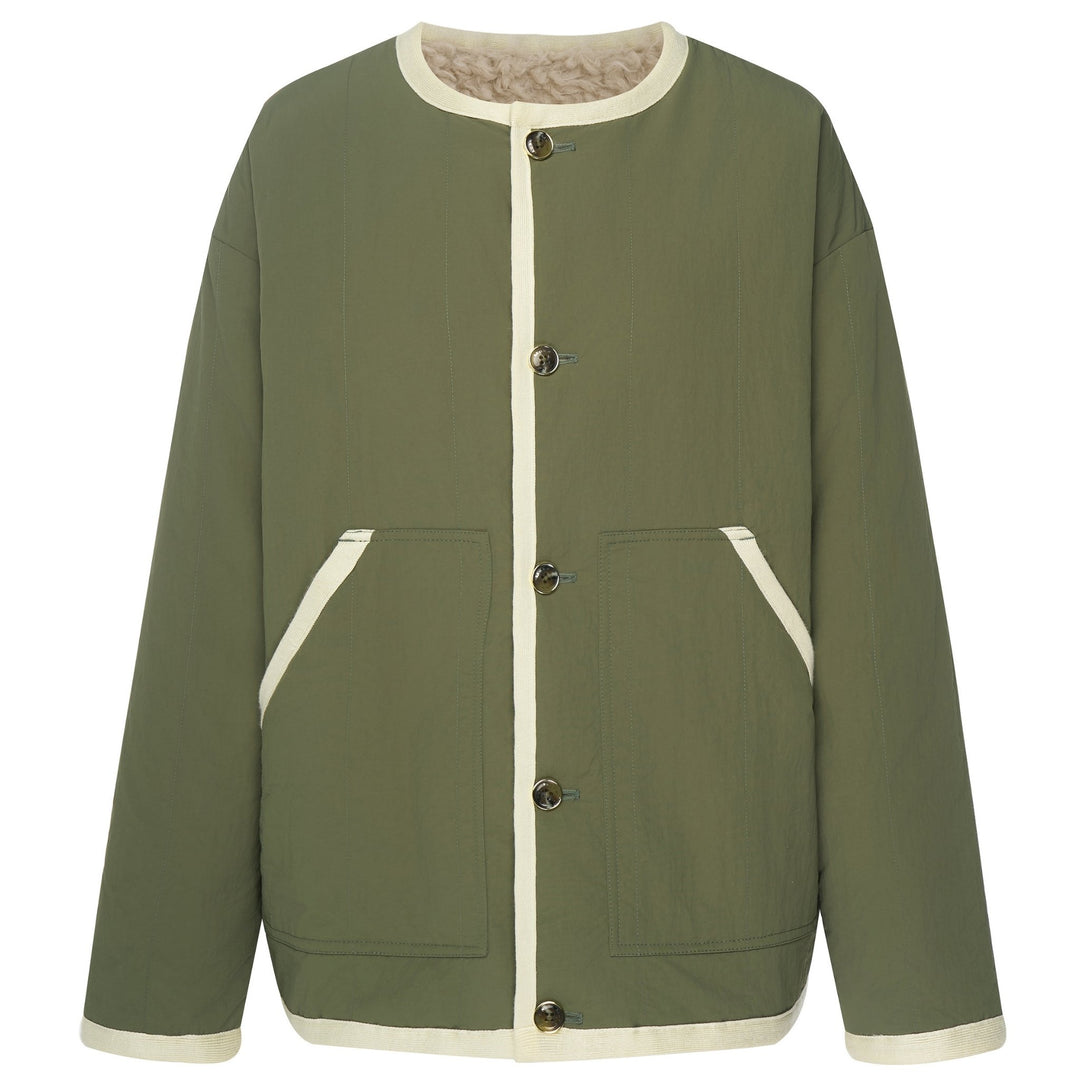 Moke | Juniper Reversible Jacket - Olive/Cream