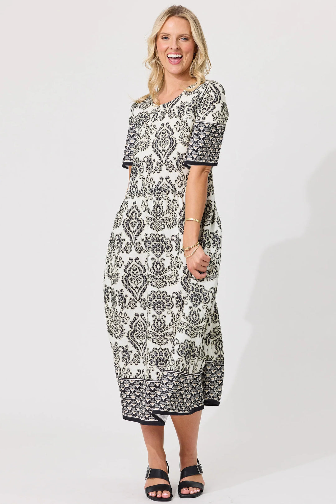 Madonna Dress - Black Persian