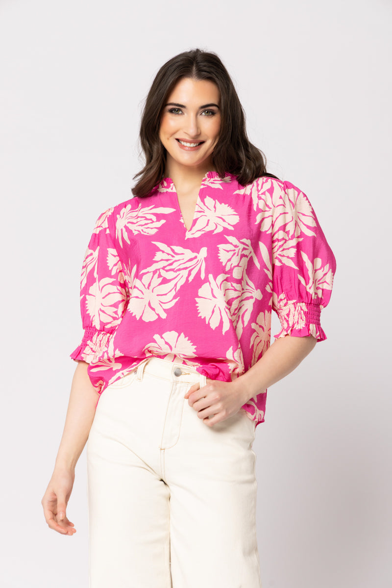 Gifted Top - Pink Splash