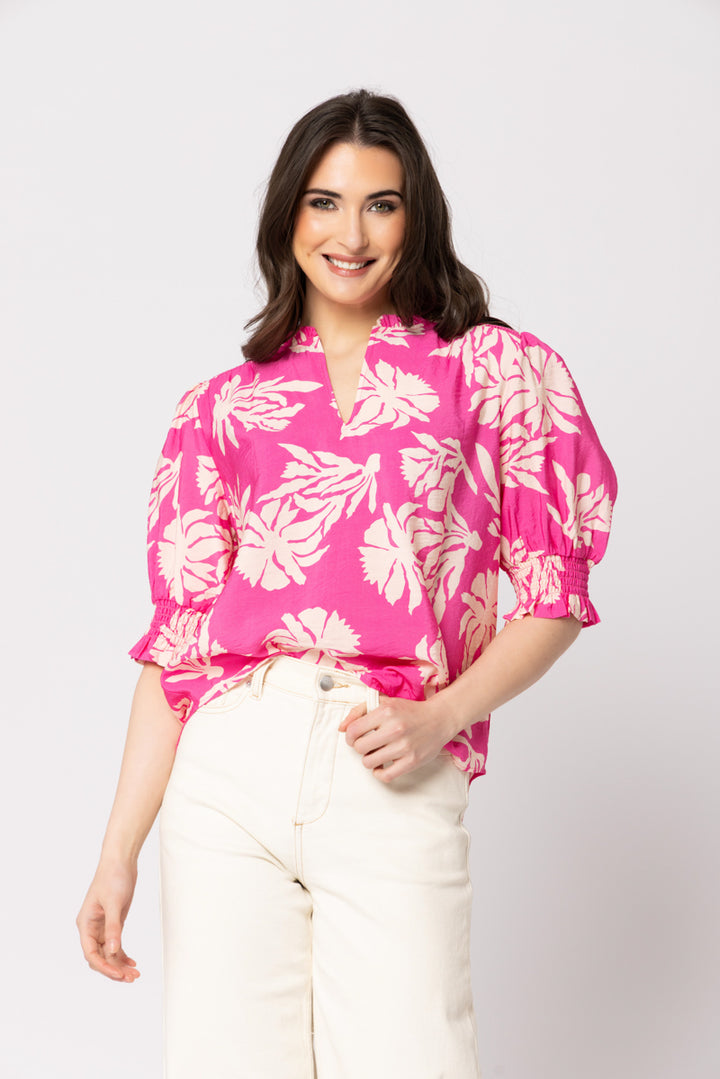 Gifted Top - Pink Splash