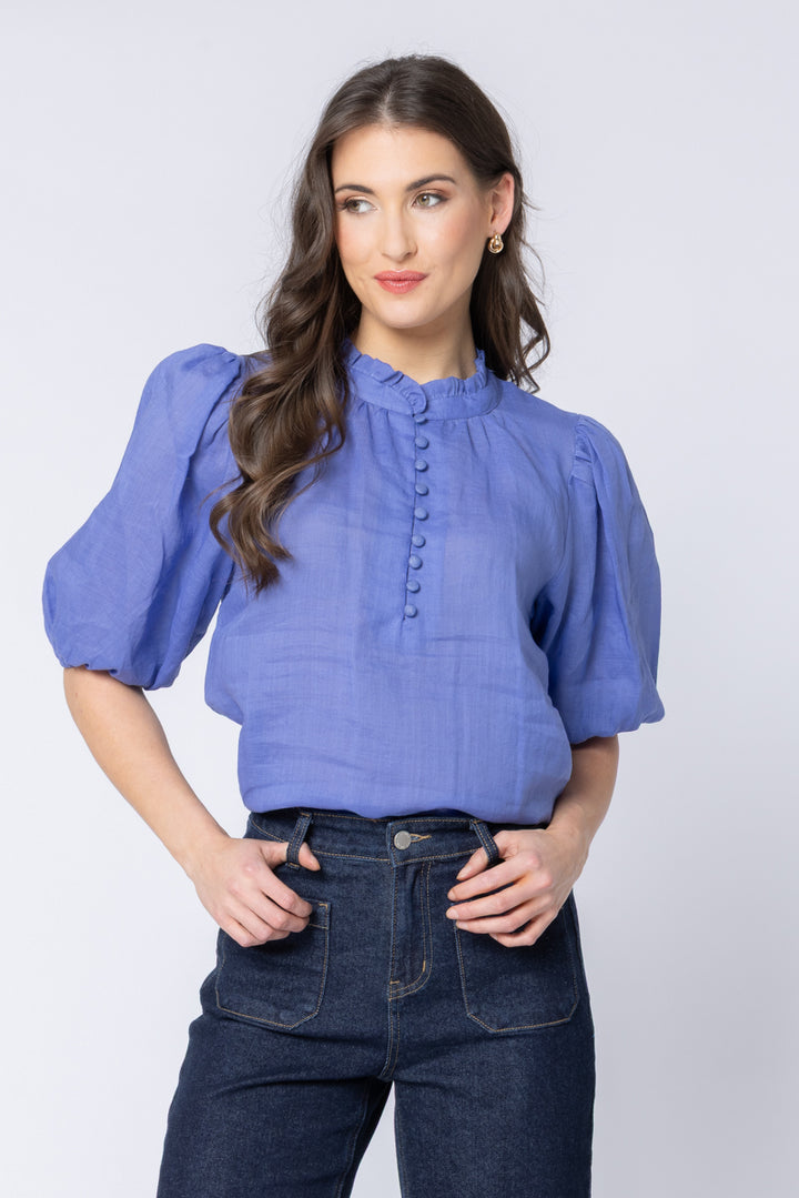 Leila + Luca | Nina Blouse - Royal