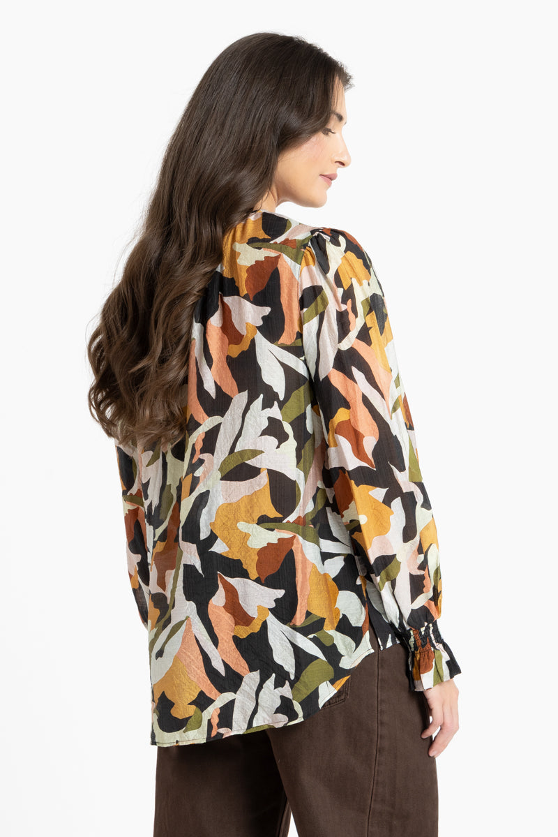 Leila + Luca | New York Top - Olive Mystique