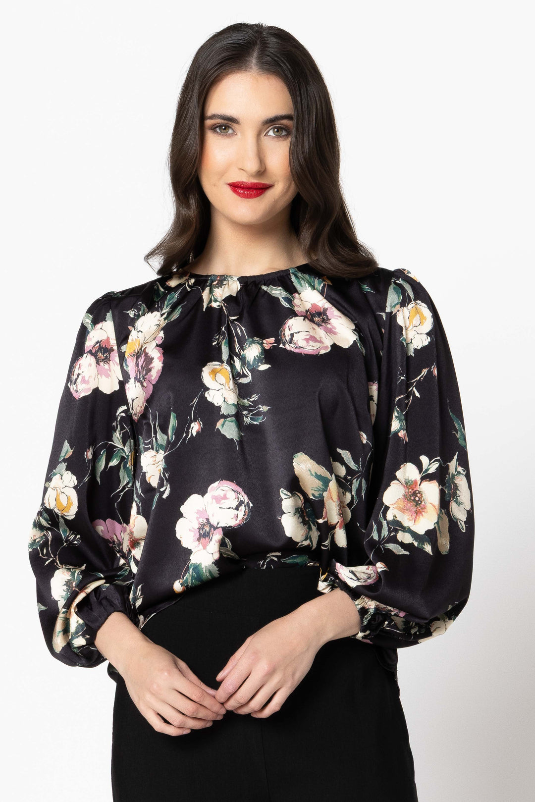 Leila + Luca | Lorenza Blouse - Ink Bloom