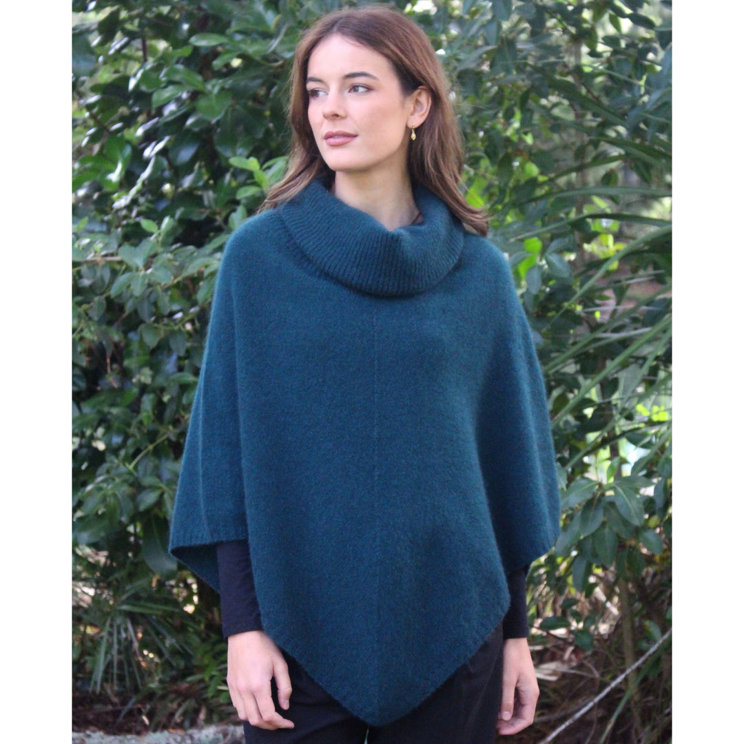 Possum Merino Poncho Cowl Neck