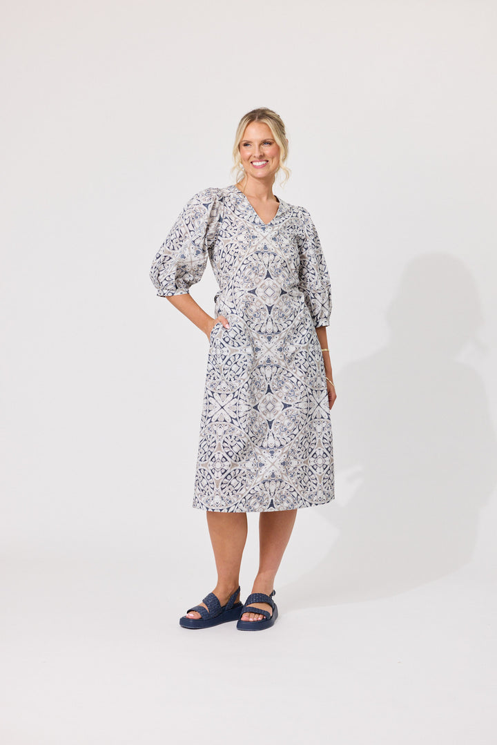 Nika Dress - Mosiac Print