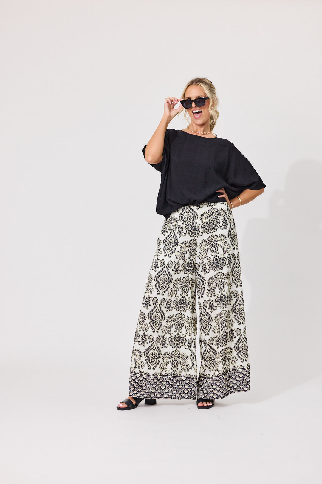 India Pants - Black Persian
