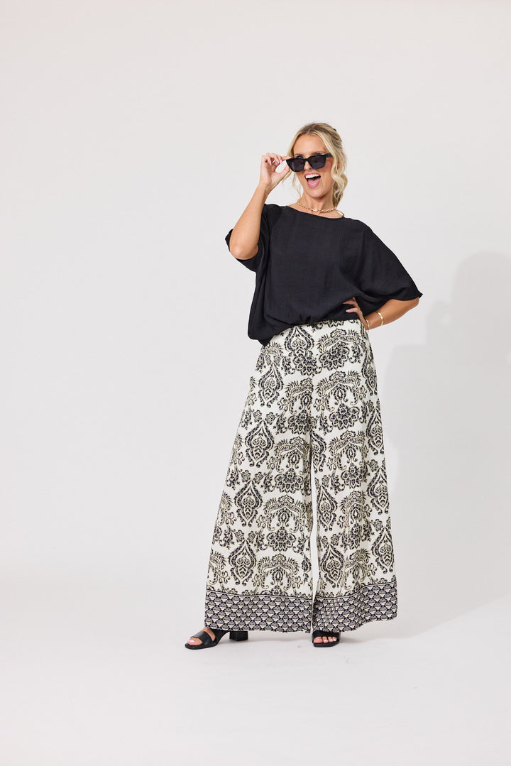 India Pants - Black Persian