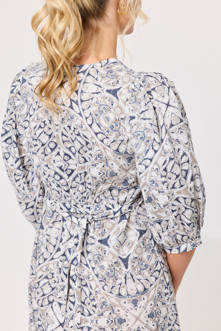 Nika Dress - Mosiac Print
