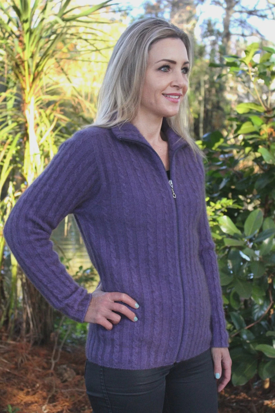 Lothlorian | Possum Merino Rib Cable Jacket